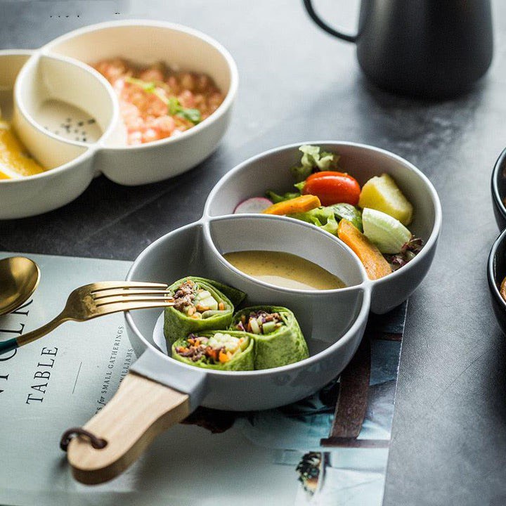 VENN CERAMIC SNACK TRAY