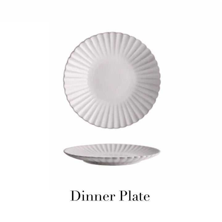 ESME SCALLOPED DINNERWARE + SERVEWARE