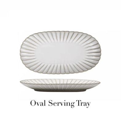 ESME SCALLOPED DINNERWARE + SERVEWARE