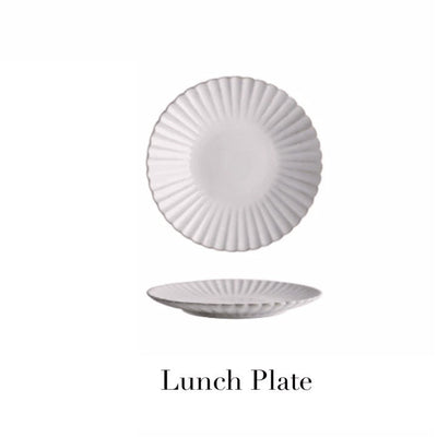 ESME SCALLOPED DINNERWARE + SERVEWARE