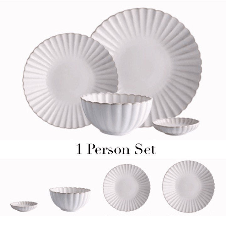 ESME SCALLOPED DINNERWARE + SERVEWARE