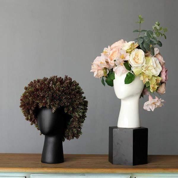 HEAD SHAPED FLOWER VASE