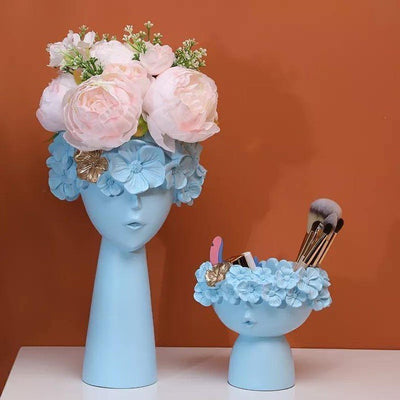 COLORFUL FLOWER CROWN VASE