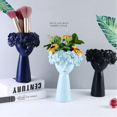 COLORFUL FLOWER CROWN VASE