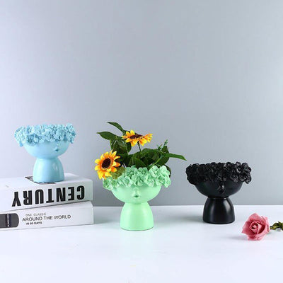 COLORFUL FLOWER CROWN VASE