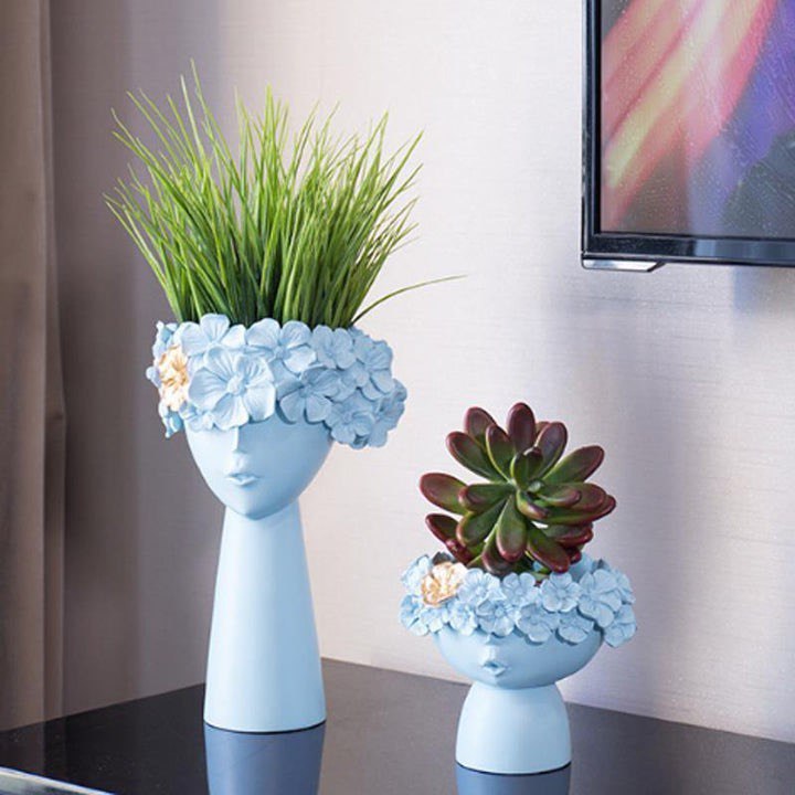 COLORFUL FLOWER CROWN VASE