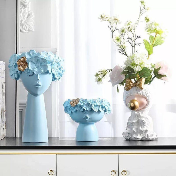 COLORFUL FLOWER CROWN VASE