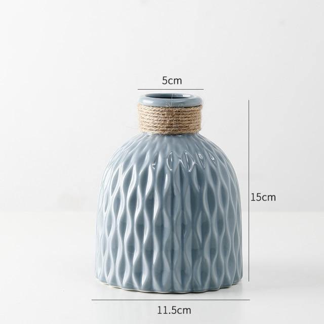 TEXTURED CERAMIC VASE