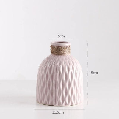 TEXTURED CERAMIC VASE