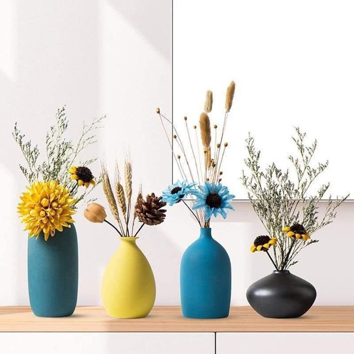 COLOR RICH CERAMIC VASES